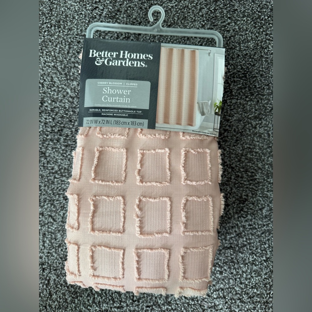 Better Homes & Gardens Pink Shower Curtain